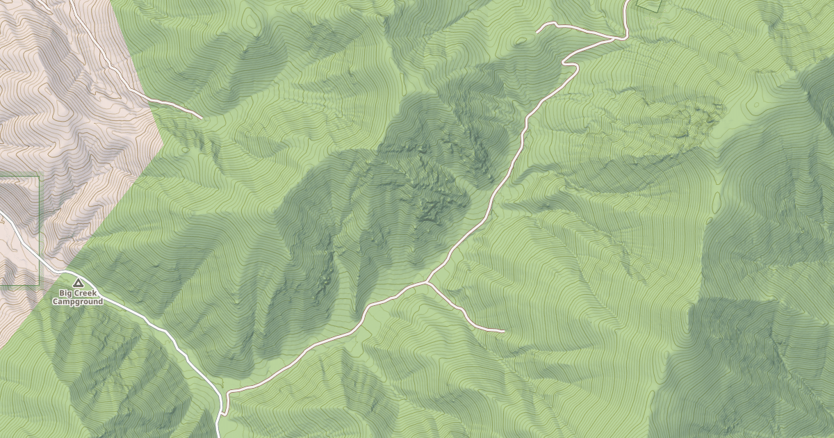 Map preview of NORTH FORK BIG CREEK