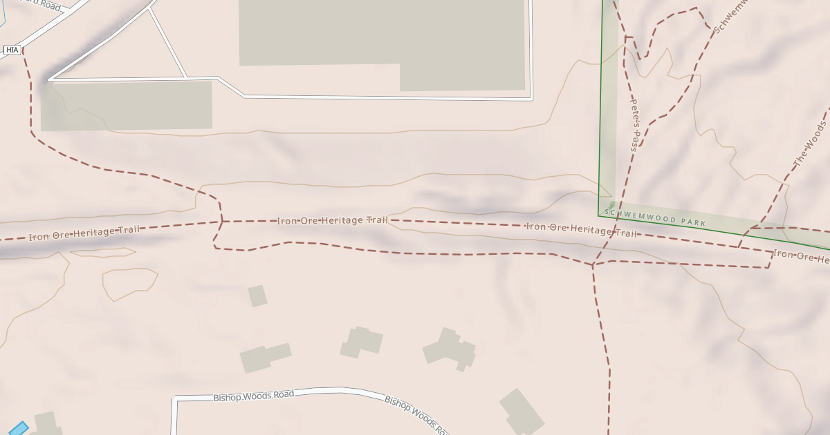 Map preview of Iron Ore Heritage Trail