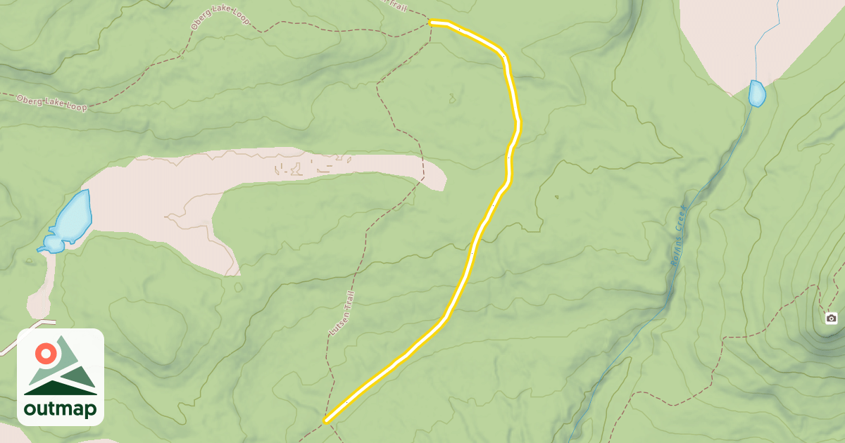 Map of Oberg Lake Loop