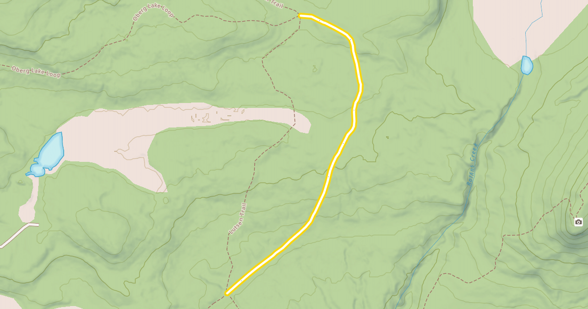 Map preview of Oberg Lake Loop