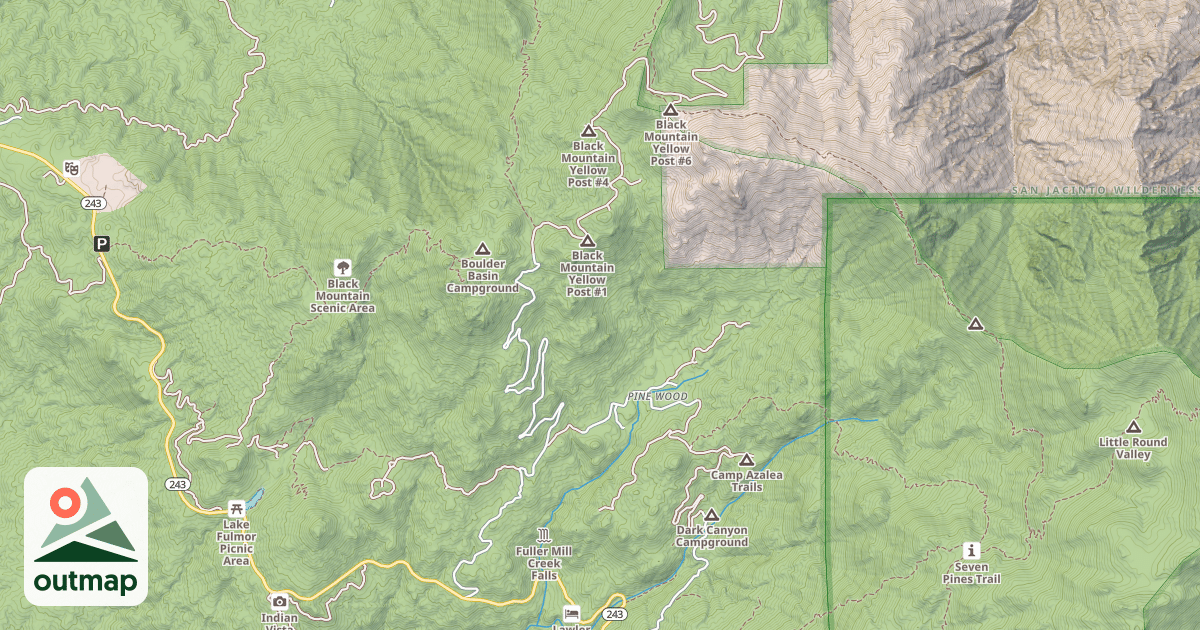 Map of BLACK MOUNTAIN