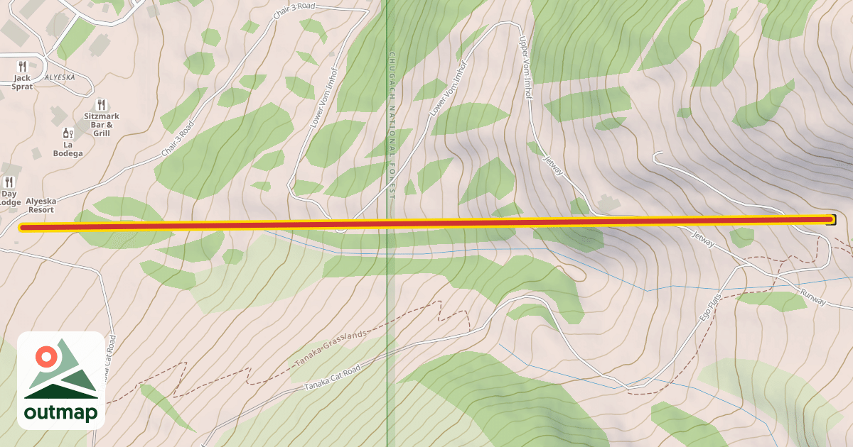 Map of Ted's Express