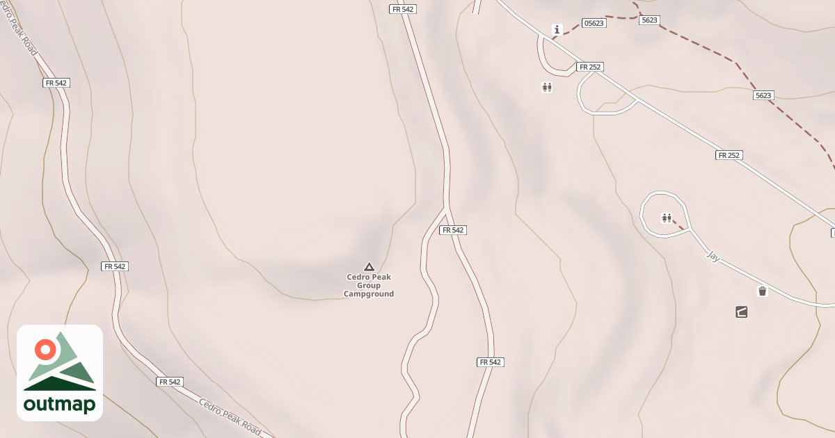 Map of 542 DISPERSED CAMP SPUR 4