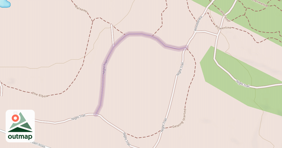 Map of NIght Trail
