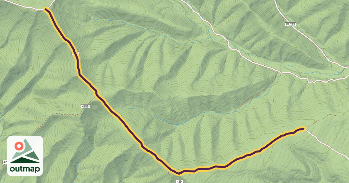 Map of Meadow Knob Trail