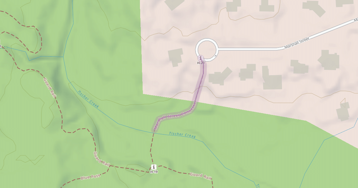 Map preview of Marshall Street Connector