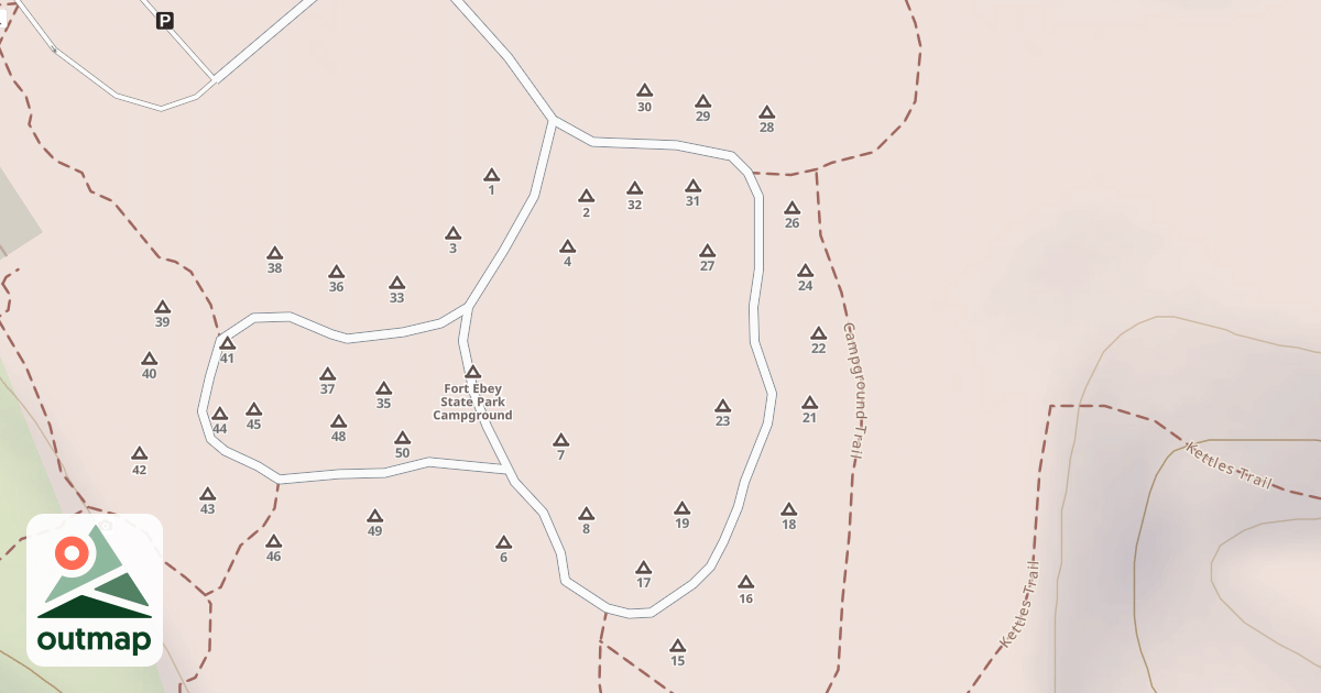Map of Fort Ebey Road