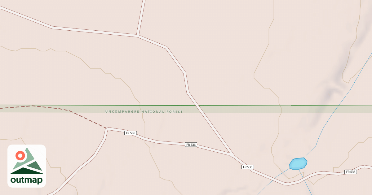 Map of USFS National Forest System Roads {D27C6464-1492-4E94-B648-56252CE44ACE}