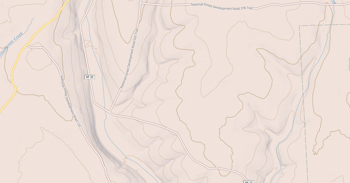 Map preview of USFS National Forest System Roads {E07E1D1C-D8A6-4798-9167-E3519572D166}