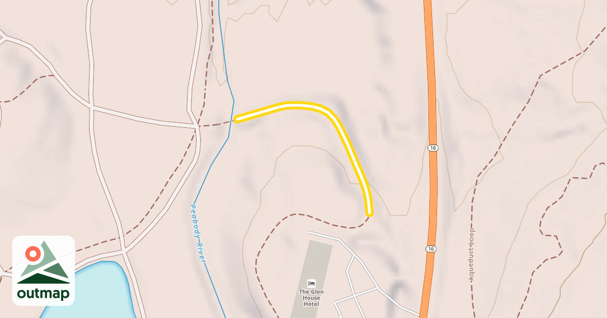 Map of Glen Meadow Sluice