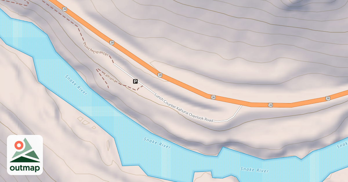 Map of LUNCH COUNTER KAHUNA OVERLOOK
