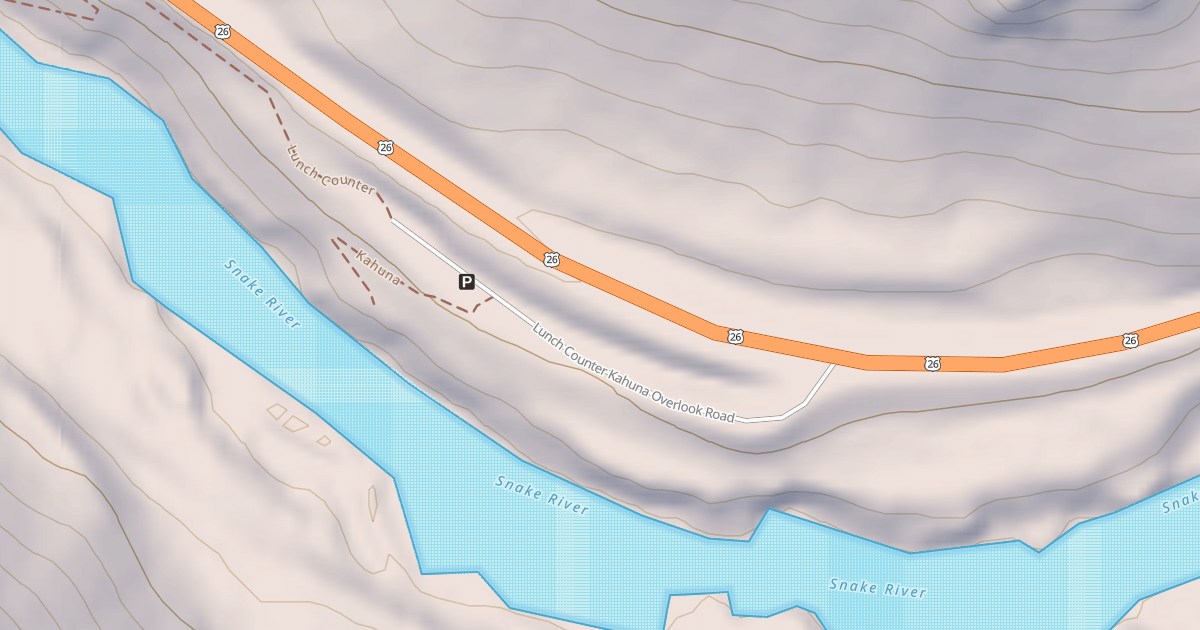 Map preview of LUNCH COUNTER KAHUNA OVERLOOK