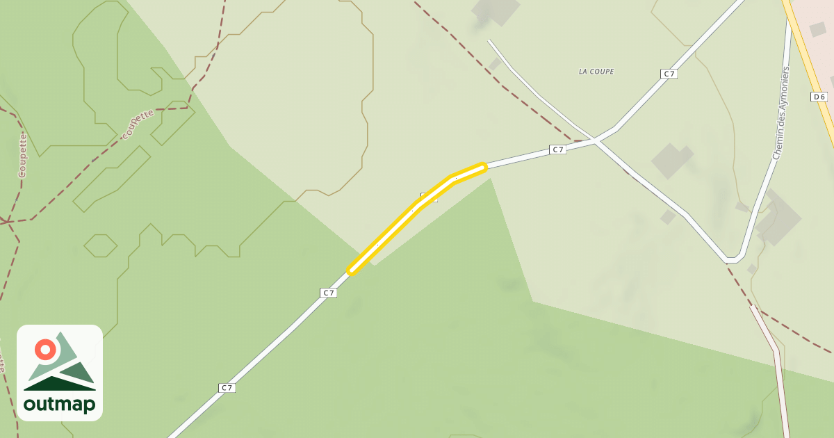 Map of Chemin de La Coupe