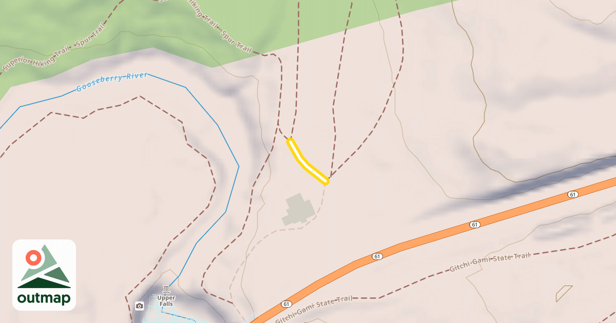 Map of Superior Hiking Trail - Spur Trail