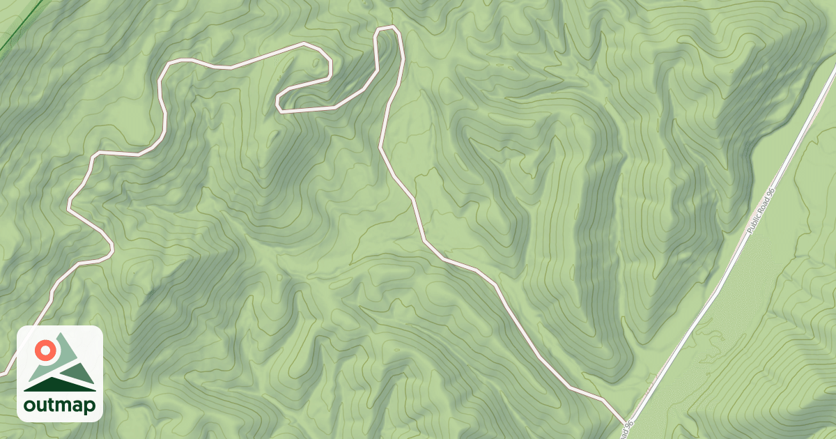 Map of TWO MILE RUN