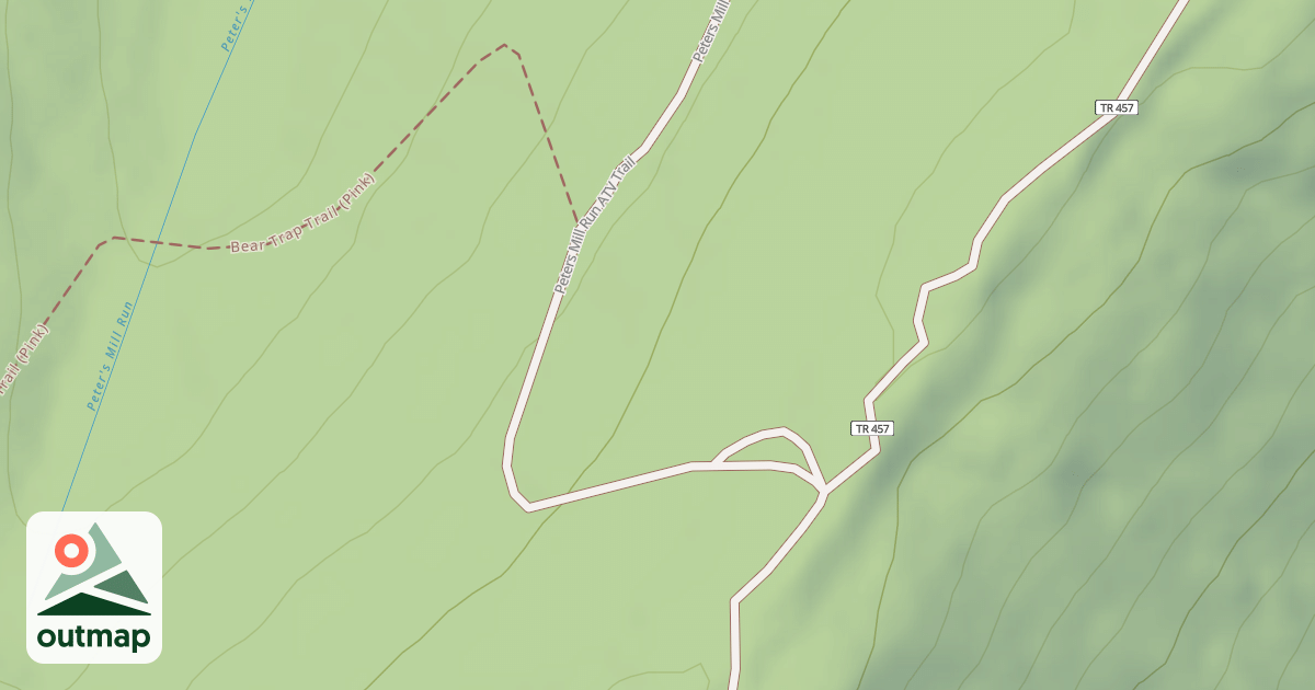 Map of Peters Mill Run