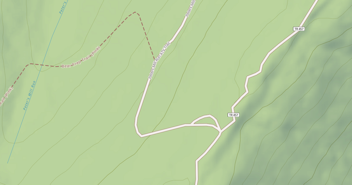 Map preview of Peters Mill Run