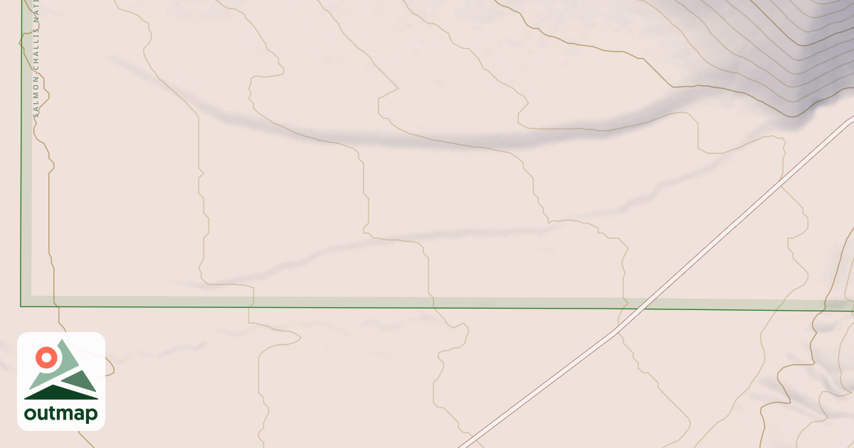 Map of Rams Horn Canyon