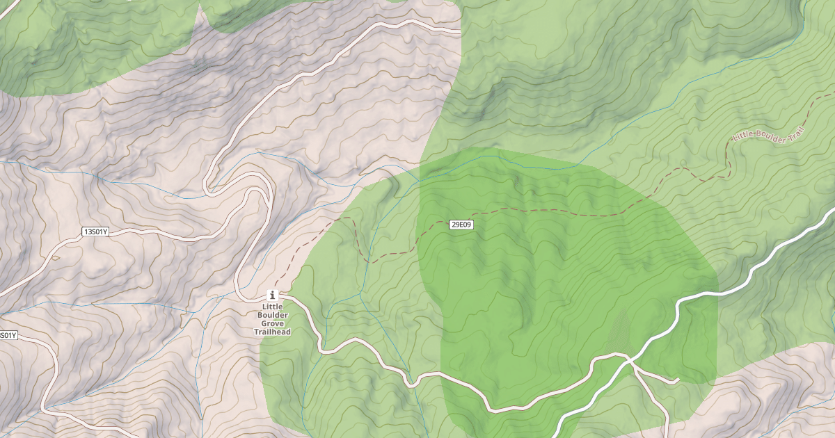 Map preview of BOULDER GROVE