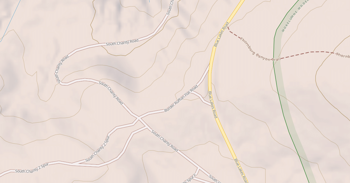 Map preview of BORDER RUFFIAN FLAT ROAD