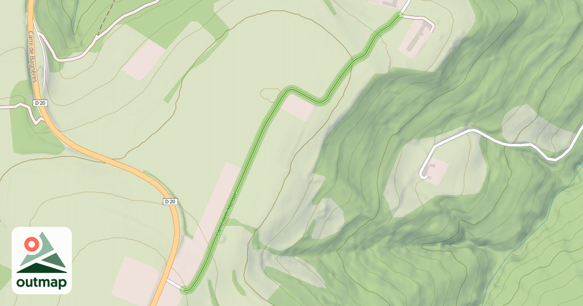 Map of Cami deth Massat