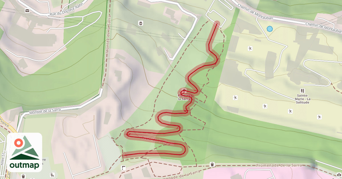 Map of Piste de la Sarra