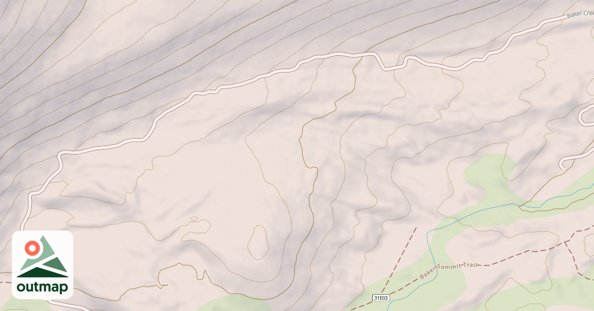 Map of Baker Creek Trail