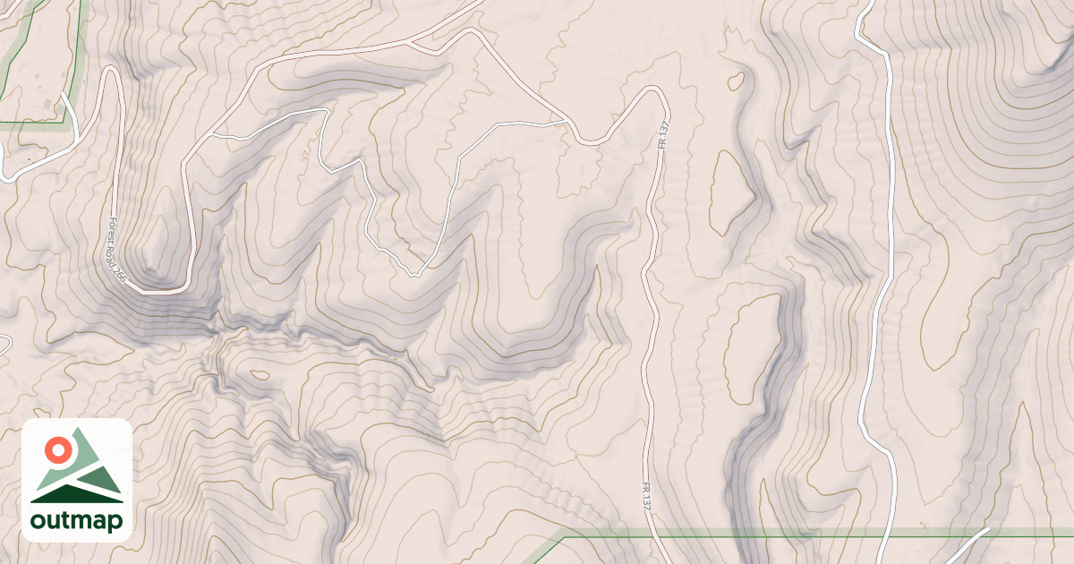Map of BORREGO WEST FORK