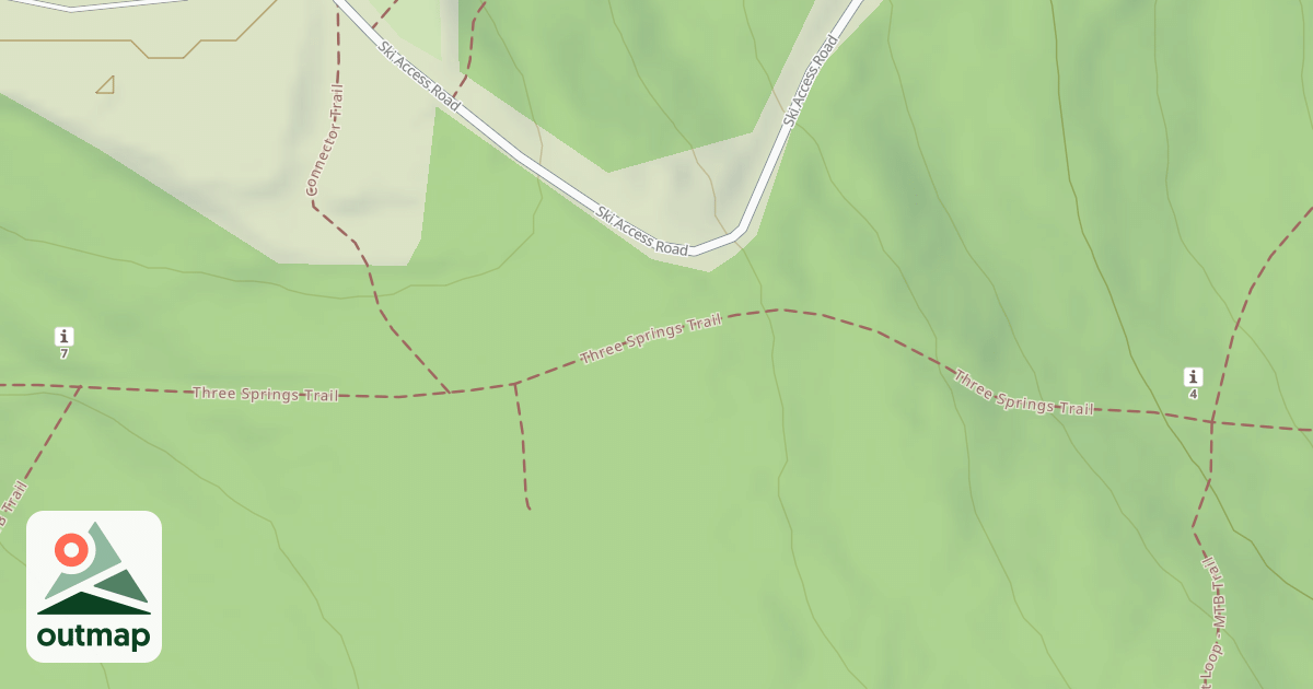 Map of Blue Knob State Park Trails