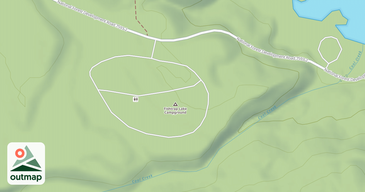 Map of FISHTRAP LAKE CAMP