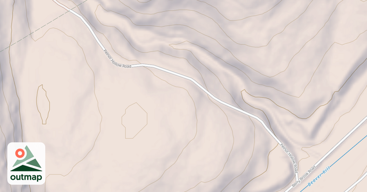 Map of Pelnor Hollow Trail