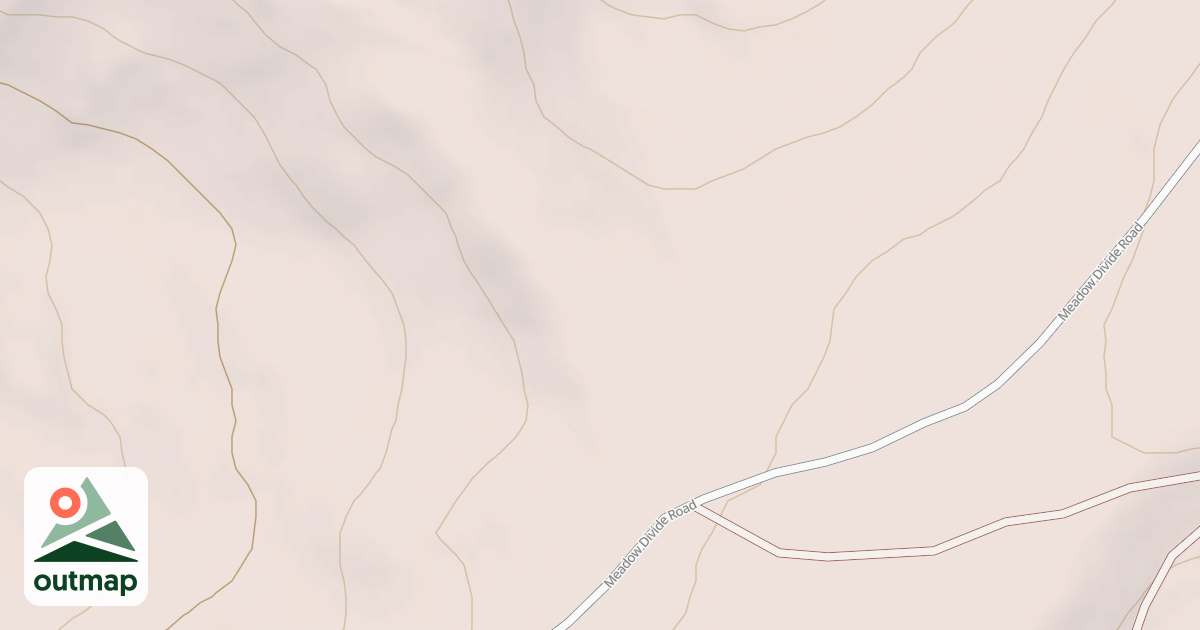 Map of MEADOW DIVIDE SPUR