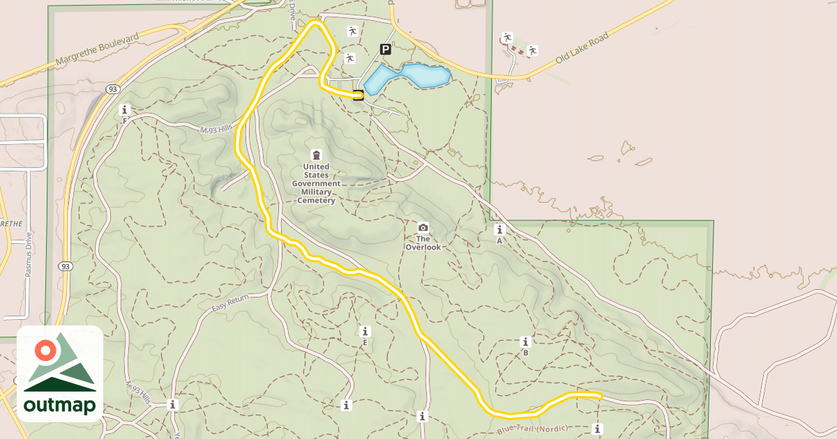 Map of All Trail (Out Return)