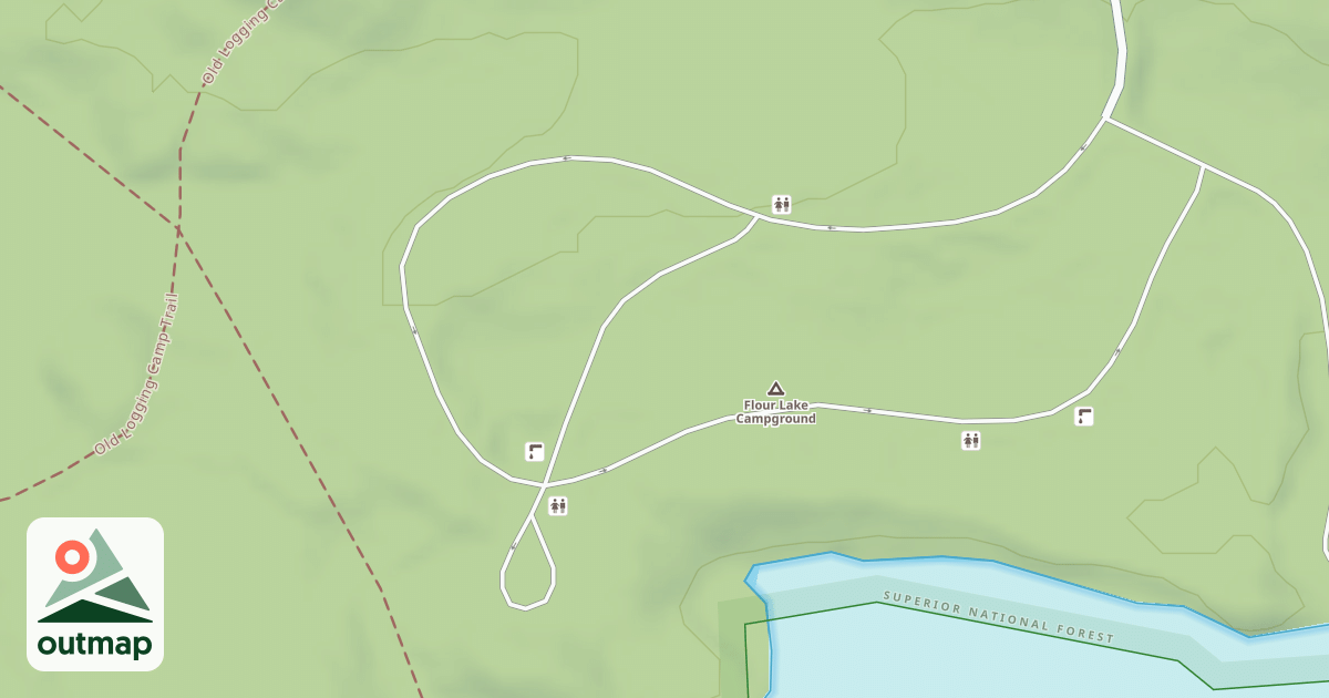 Map of FLOUR LAKE CAMPGROUND