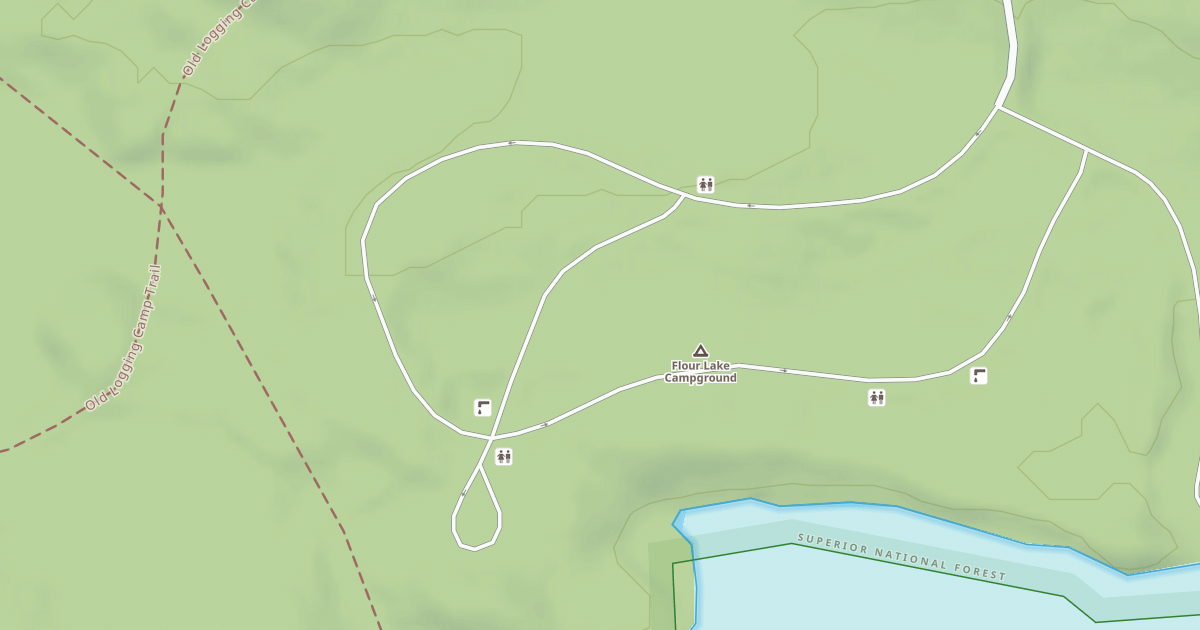 Map preview of FLOUR LAKE CAMPGROUND