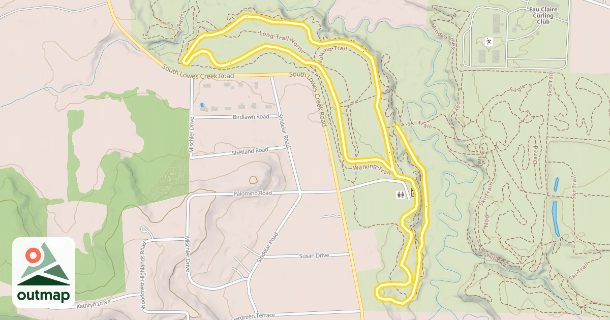 Map of Ski Trail