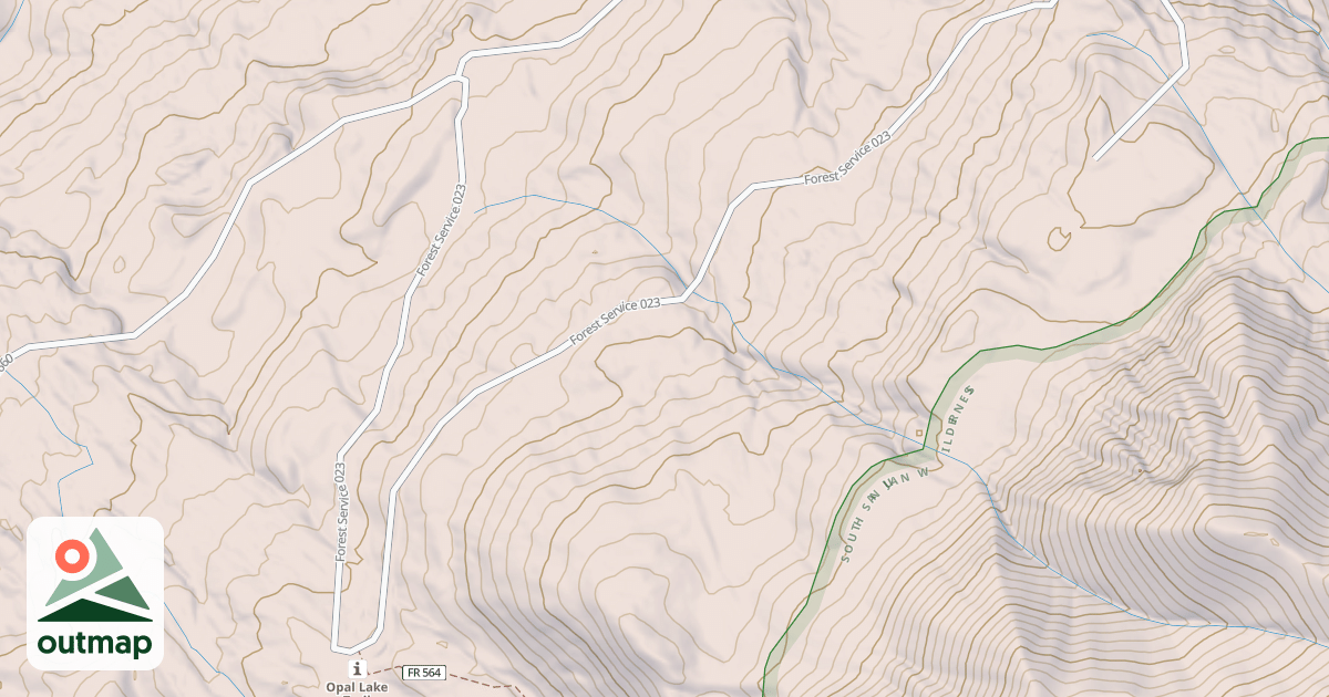 Map of OPAL LAKE