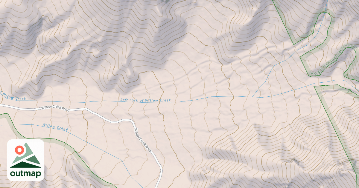 Map of LEFT FORK WILLOW CREEK