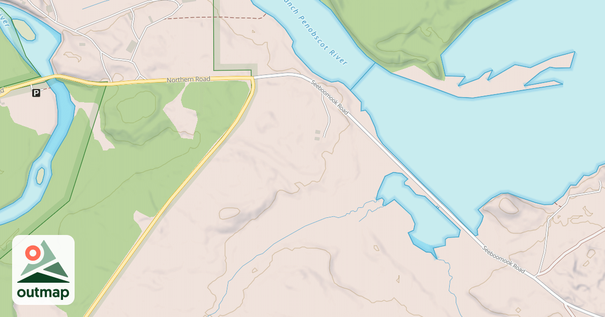 Map of Maine Statewide ATV Trails 206