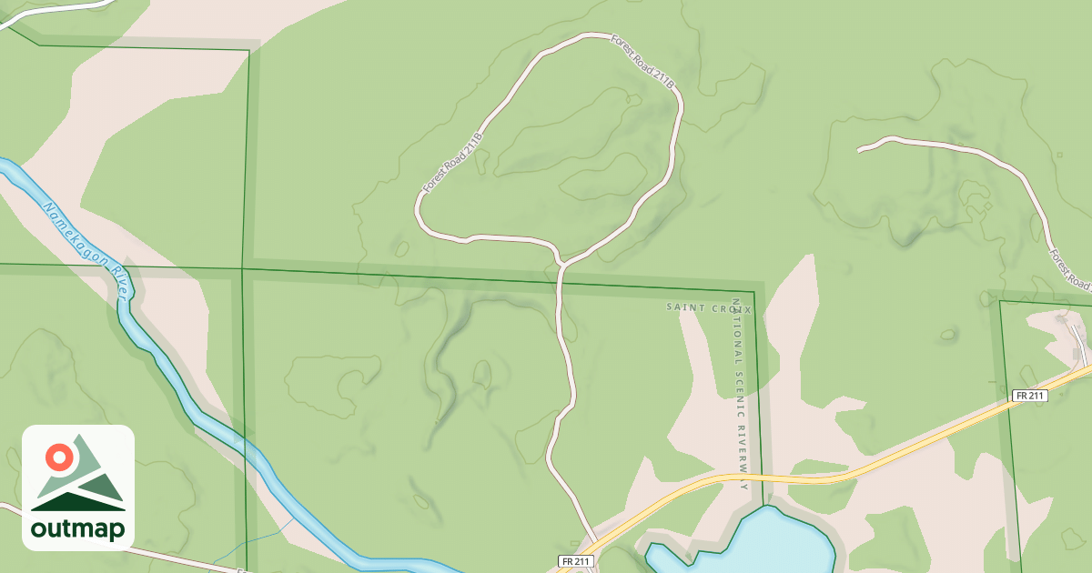 Map of FR 211B