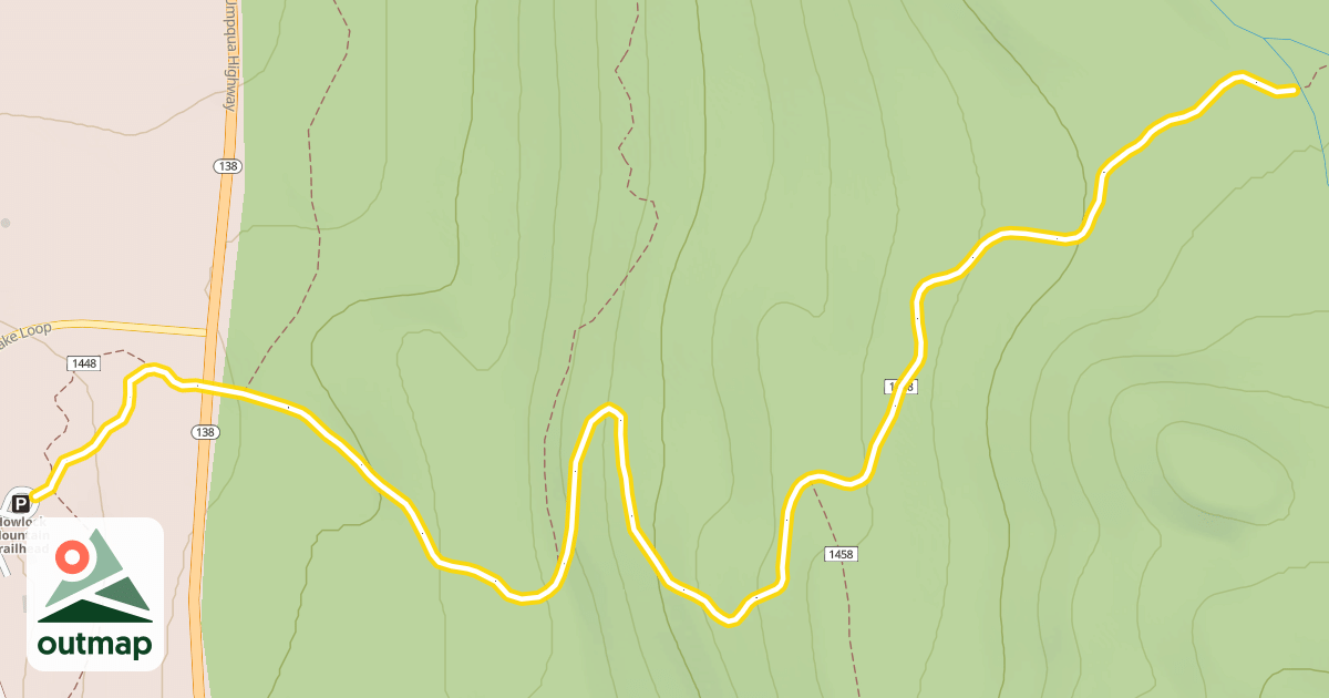 Map of Howlock Mountain Trail