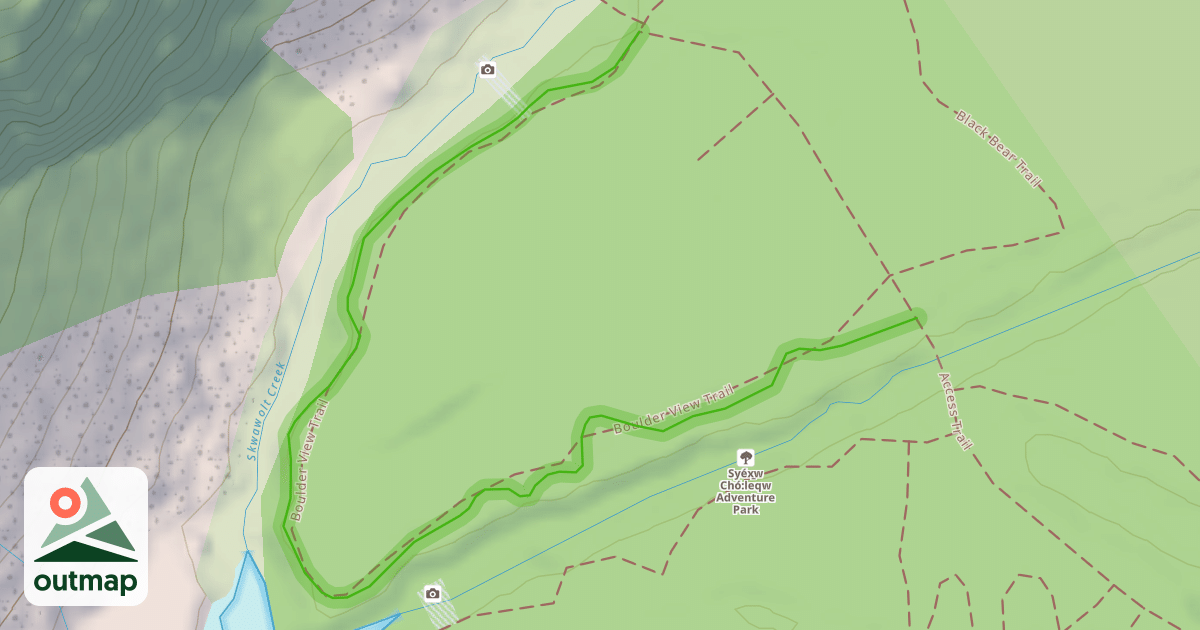 Map of Boulder View Trail