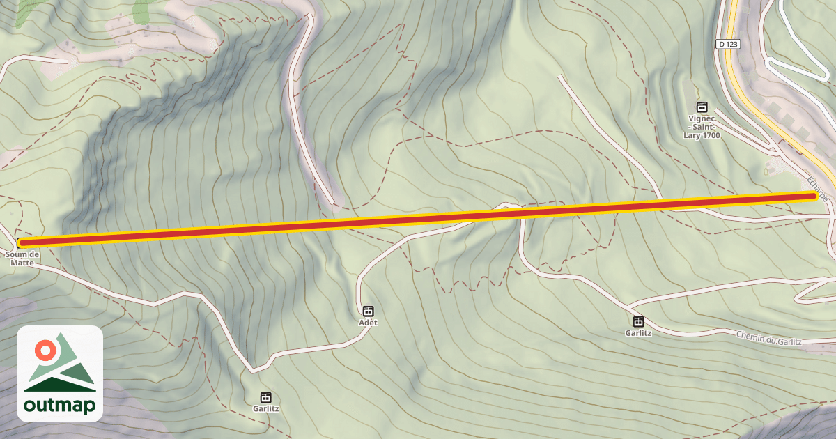 Map of Soum de Matte