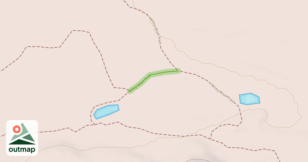 Map of Wiley Blue Trail