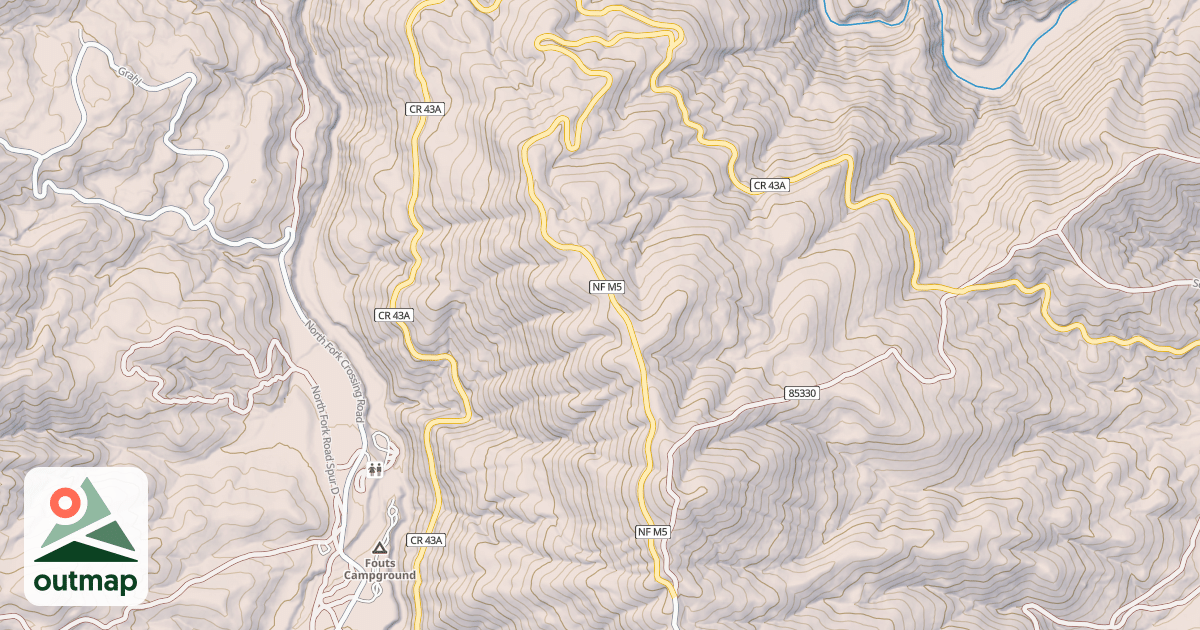 Map of FOUTS SPRINGS-HOUGH SPRINGS