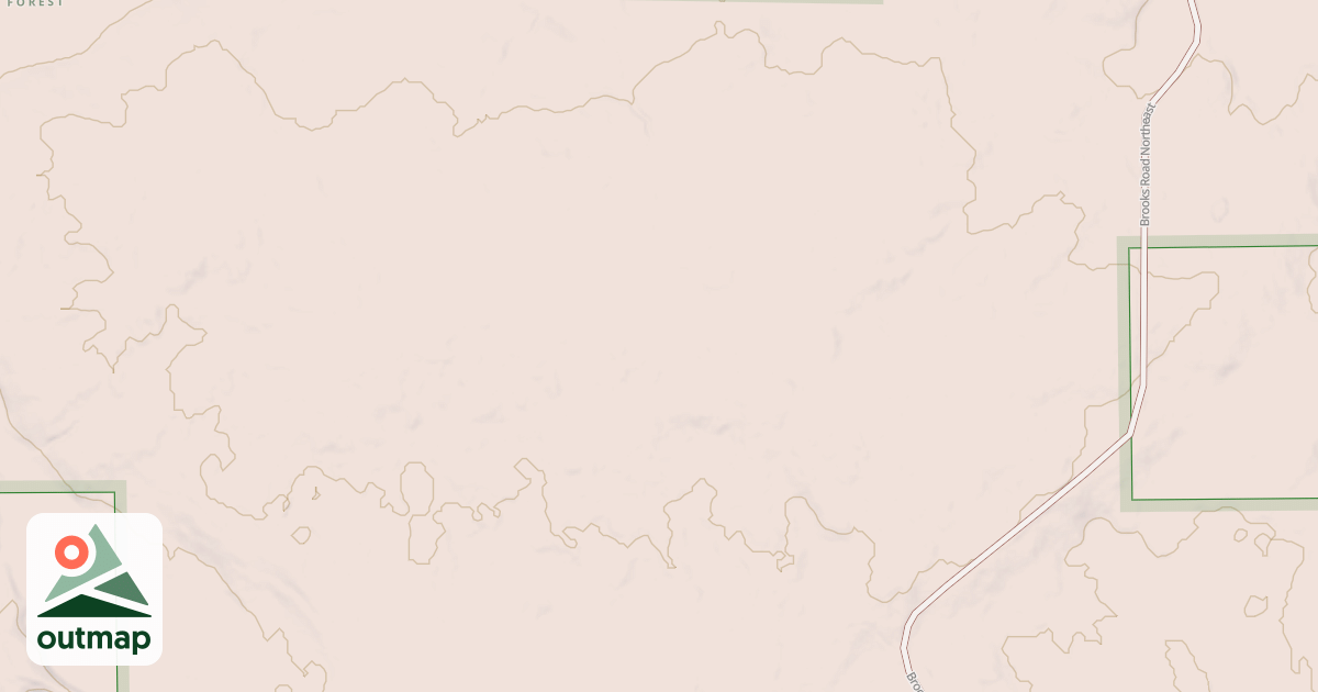 Map of BROOKS SPUR B