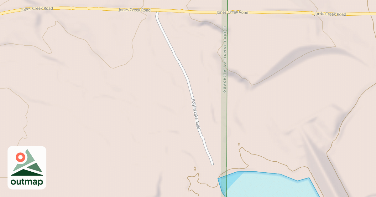 Map of UPPER JONES LAKE