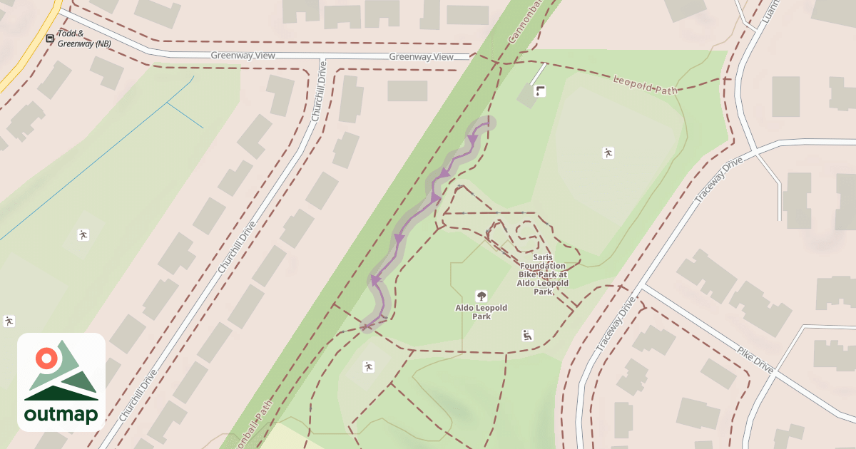 Map of Aldo Leopold Pilot Trail