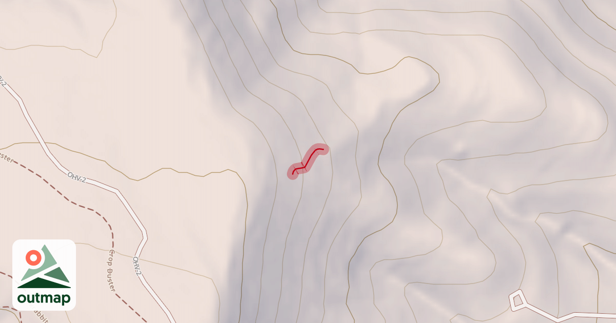 Map of Shooting Gallery Cutoff Trail