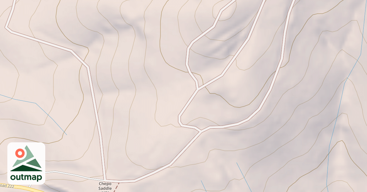 Map of CHEPO SADDLE H SPUR T1